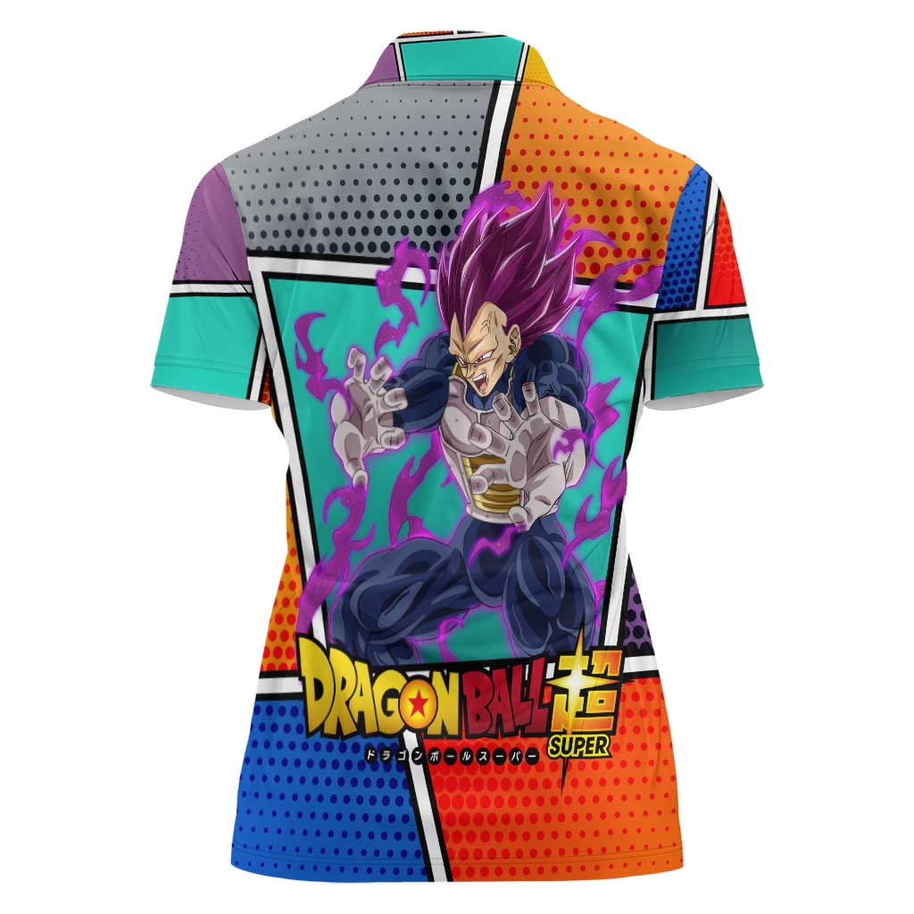 - Dragon Ball Women Polo Shirt Anime Style