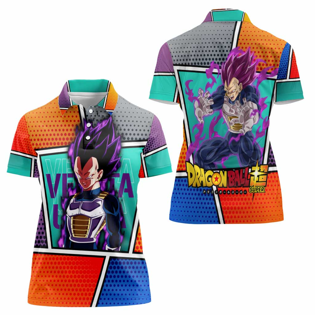 - Dragon Ball Women Polo Shirt Anime Style
