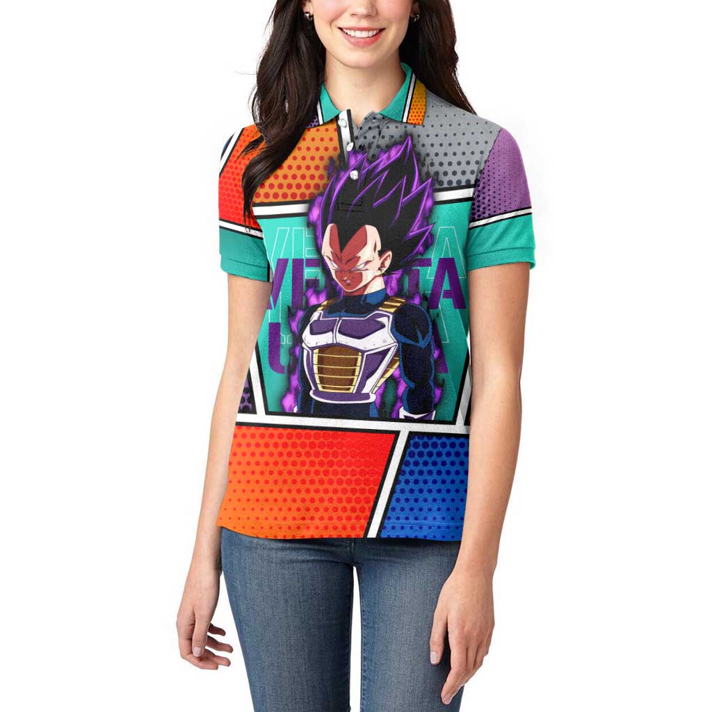 - Dragon Ball Women Polo Shirt Anime Style