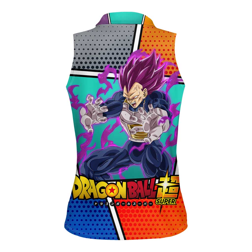 - Dragon Ball Women Sleeveless Polo Shirt Anime Style