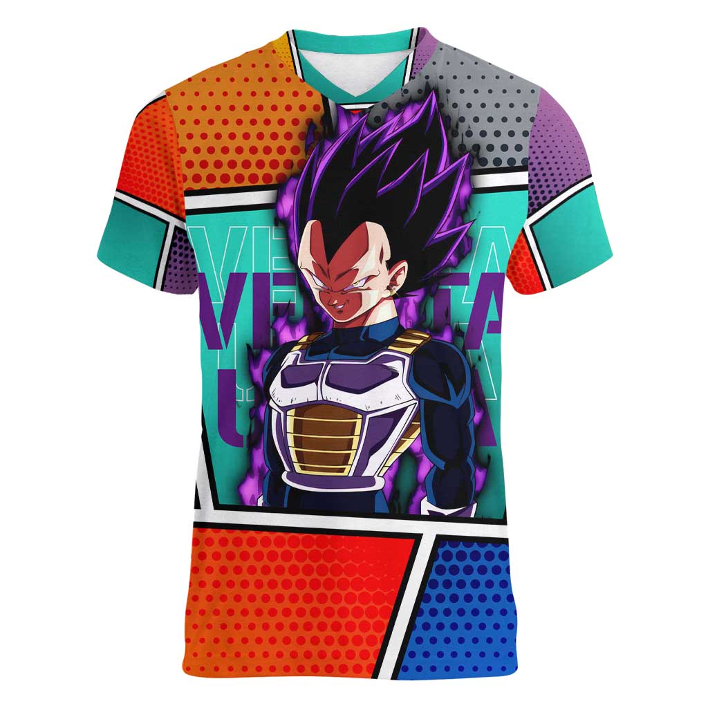 - Dragon Ball Women V-Neck T-Shirt Anime Style