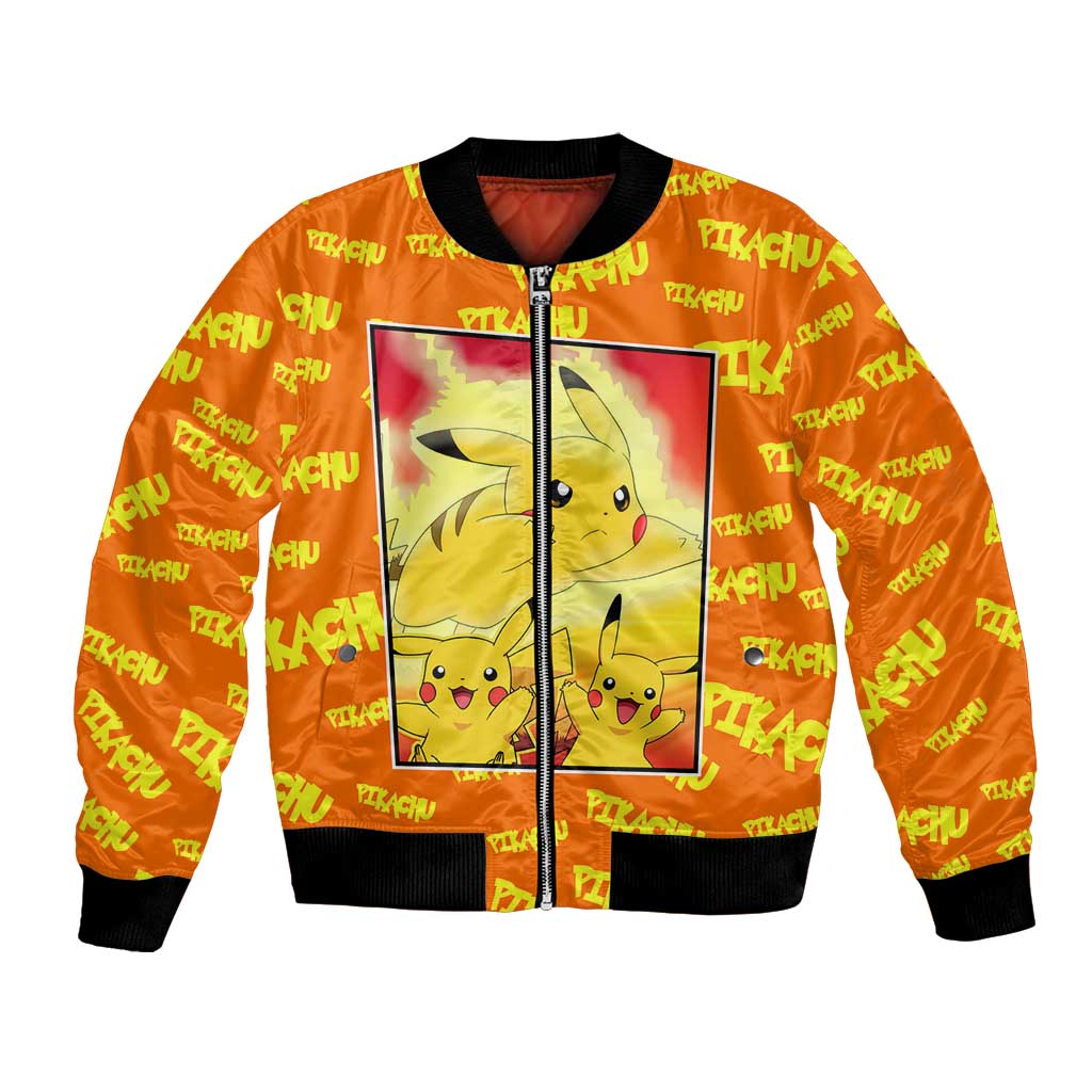 Pika Pika Chu - Pokémon Bomber Jacket Anime Style