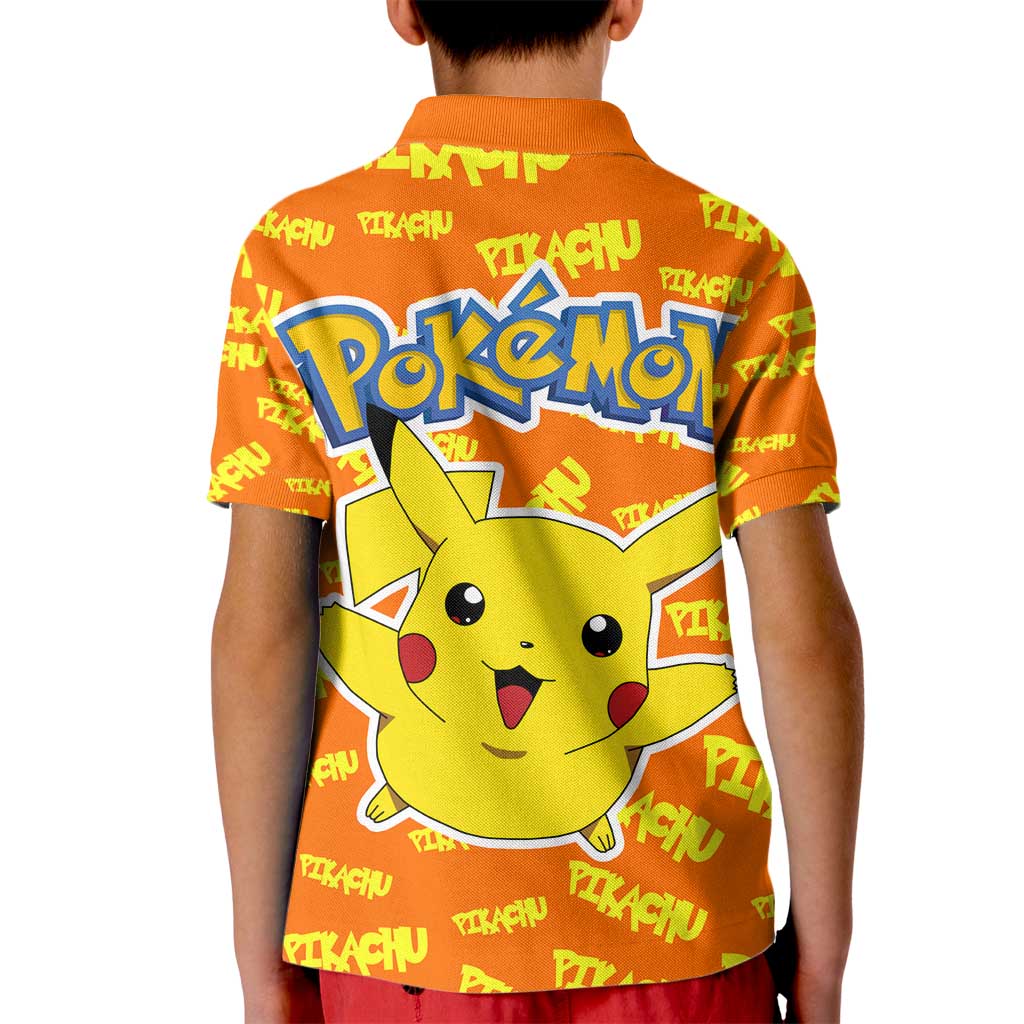 Pika Pika Chu - Pokémon Kid Polo Shirt Anime Style