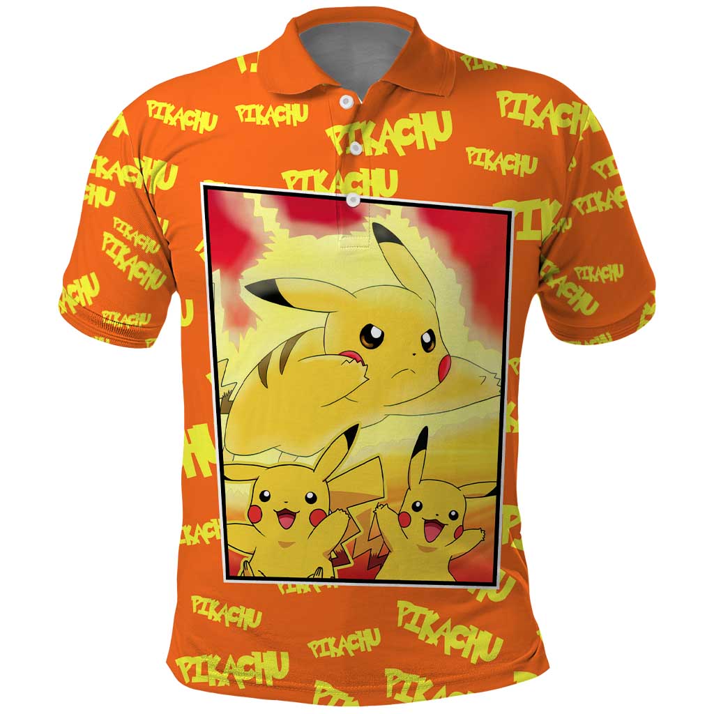 Pika Pika Chu - Pokémon Polo Shirt Anime Style