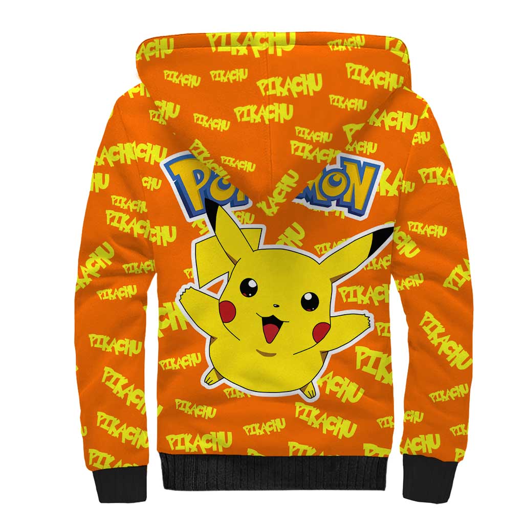 Pika Pika Chu - Pokémon Sherpa Hoodie Anime Style