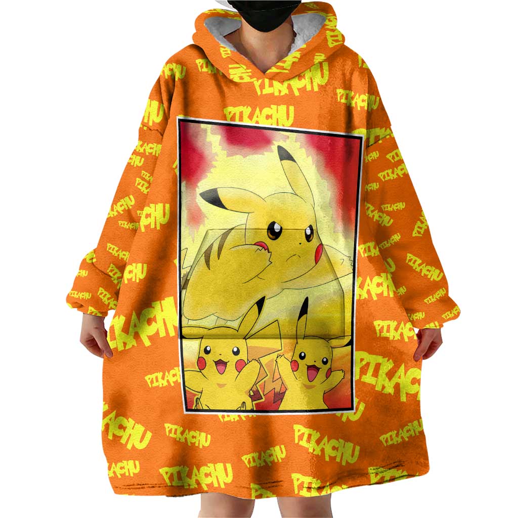 Pika Pika Chu - Pokémon Wearable Blanket Hoodie Anime Style