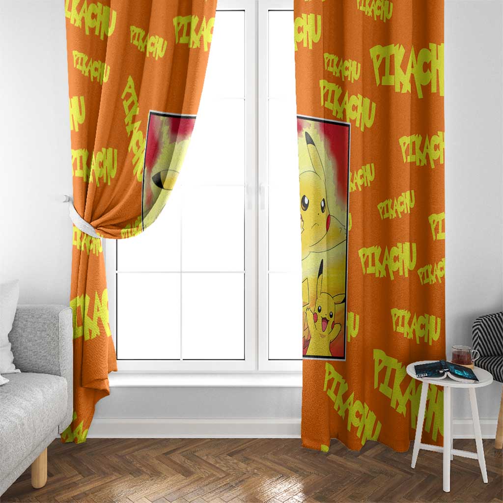 Pika Pika Chu - Pokémon Window Curtain Anime Style