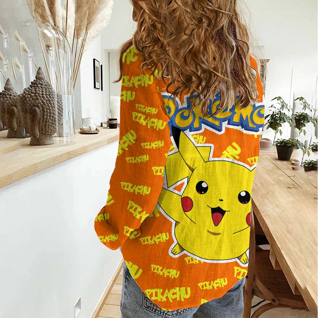 Pika Pika Chu - Pokémon Women Casual Shirt Anime Style