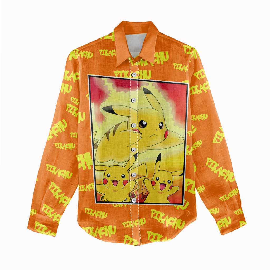 Pika Pika Chu - Pokémon Women Casual Shirt Anime Style