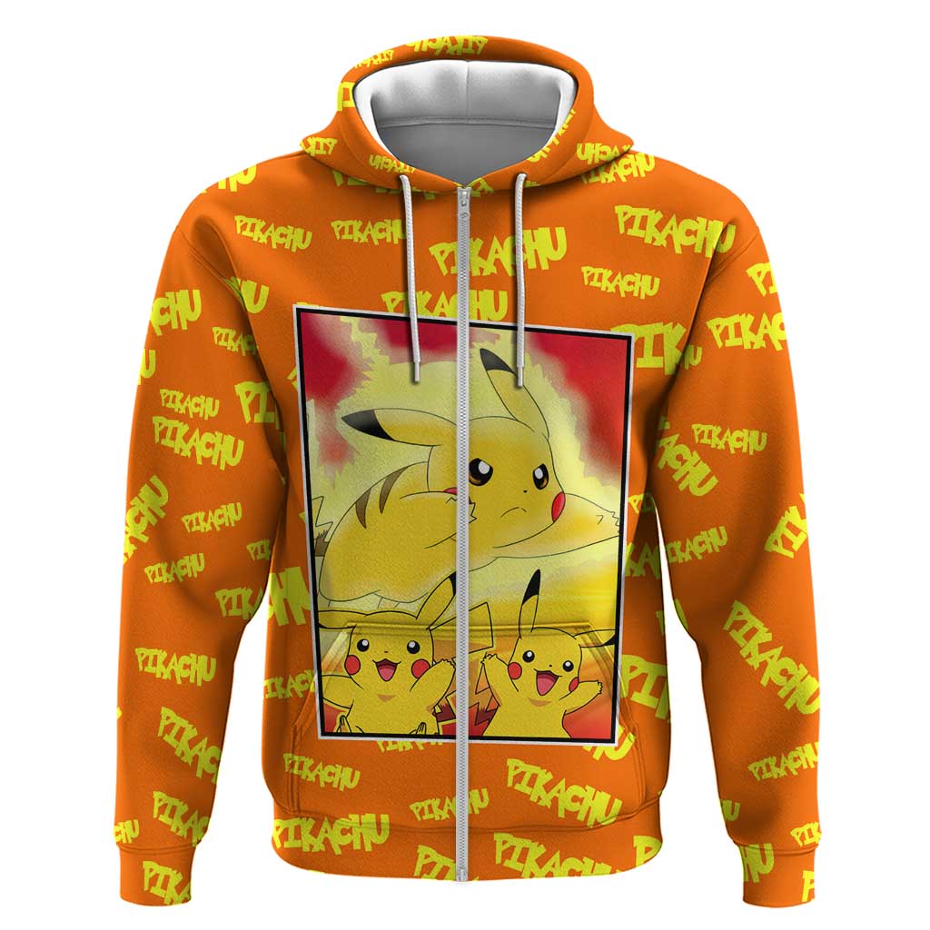 Pika Pika Chu - Pokémon Zip Hoodie Anime Style