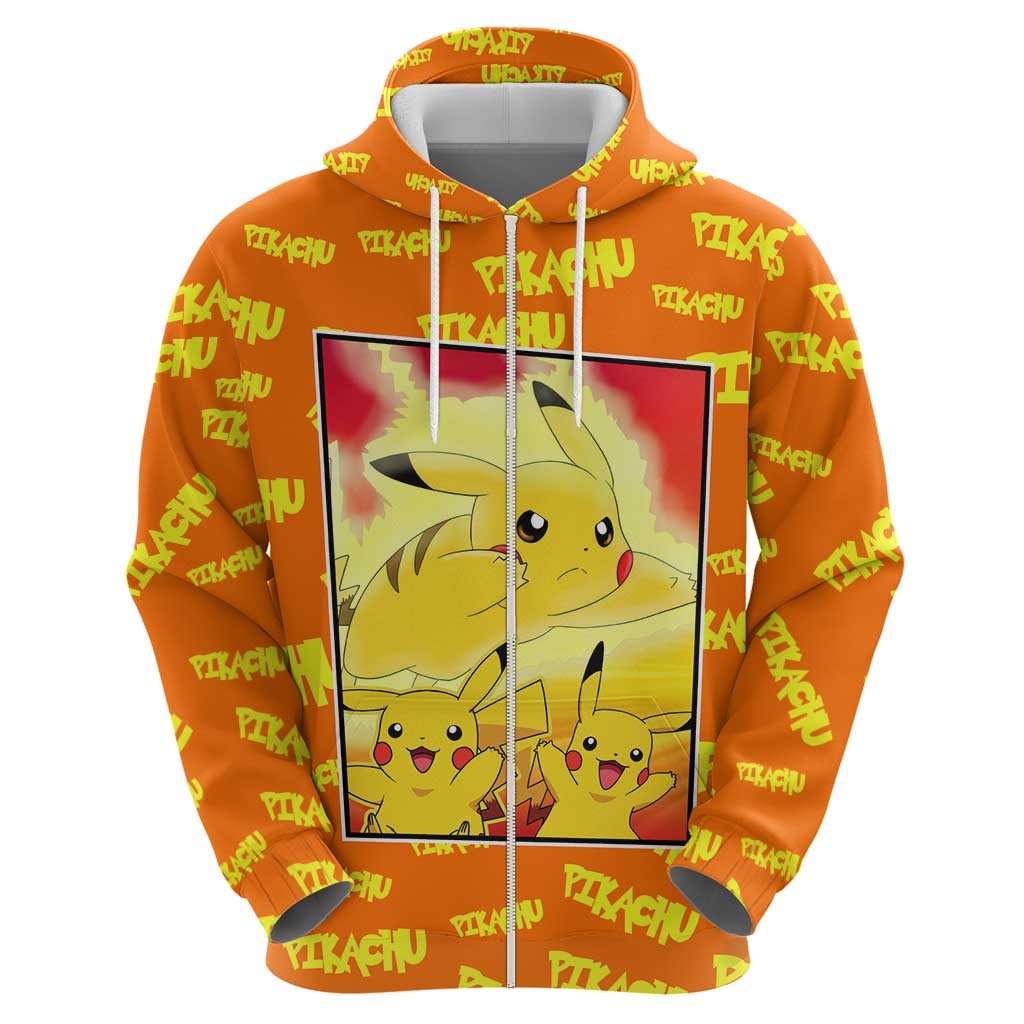 Pika Pika Chu - Pokémon Zip Hoodie Anime Style
