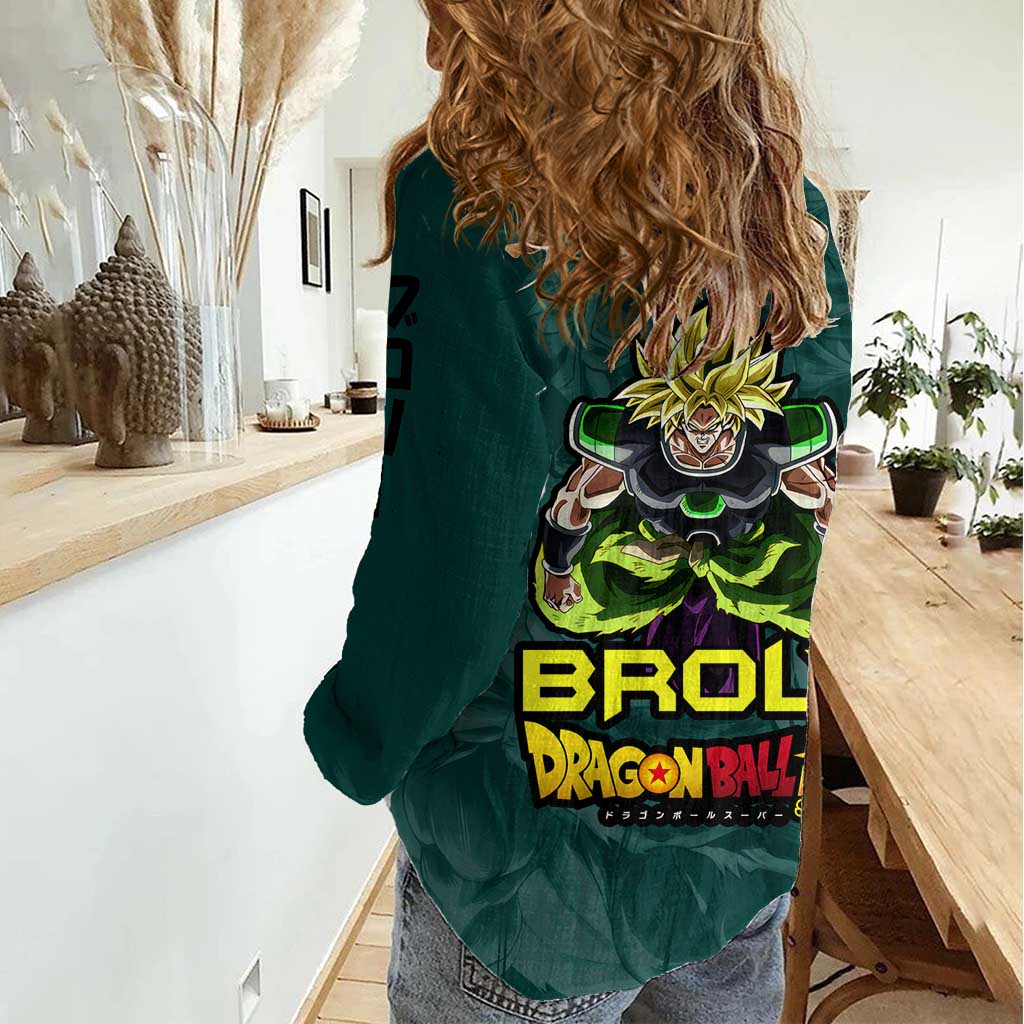Broly - Dragon Ball Women Casual Shirt Anime Style
