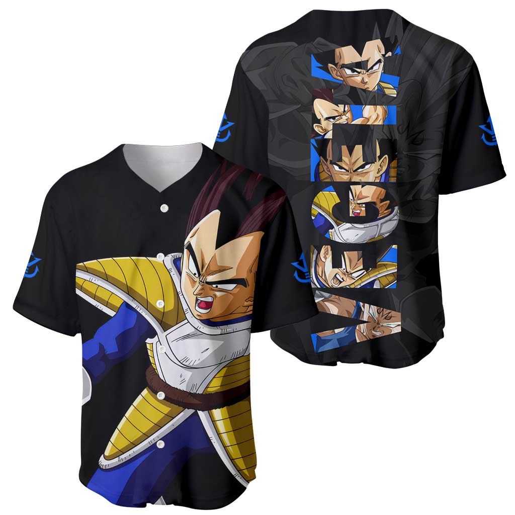 Vegeta - Dragon Ball Baseball Jersey Anime Style