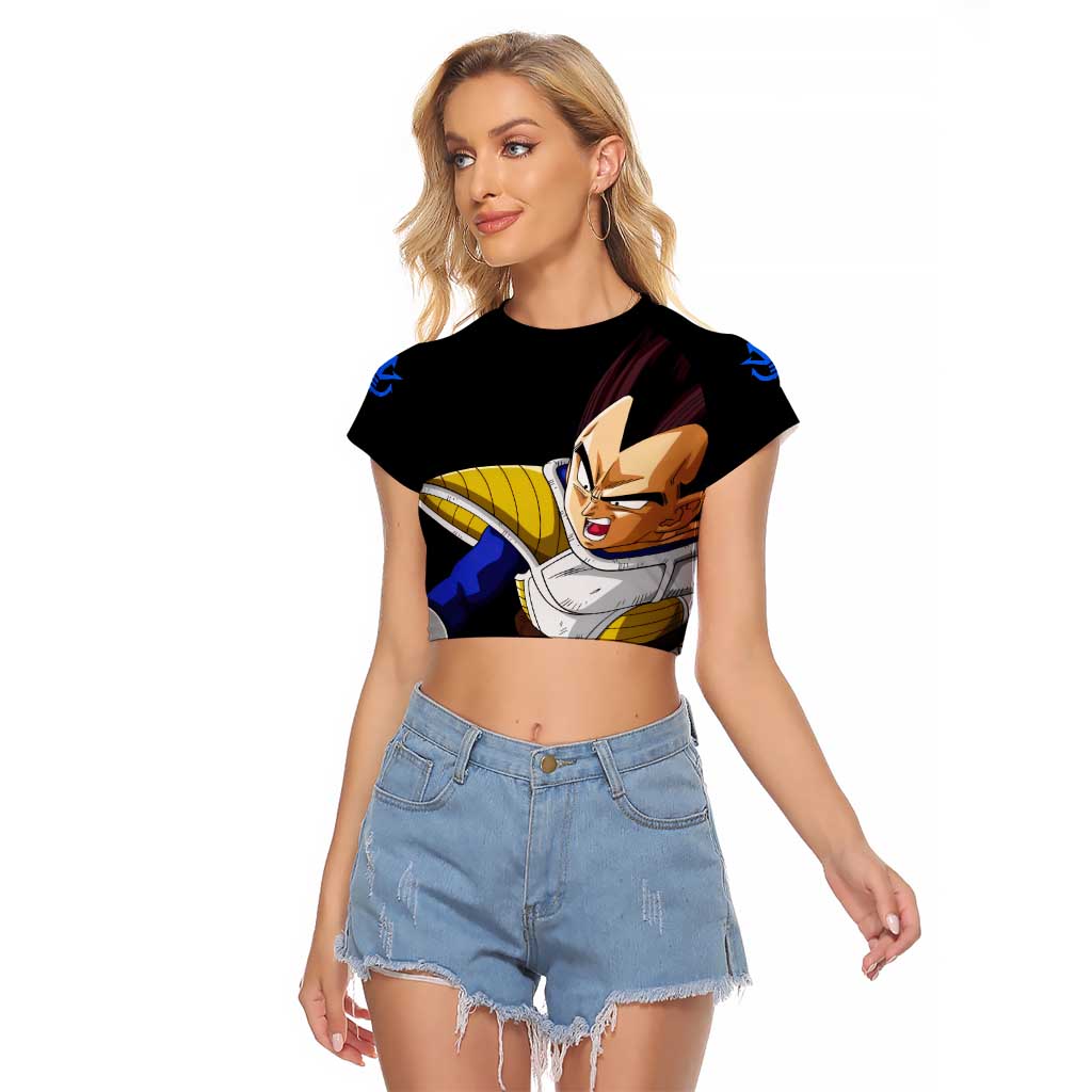 Vegeta - Dragon Ball Raglan Cropped T Shirt Anime Style