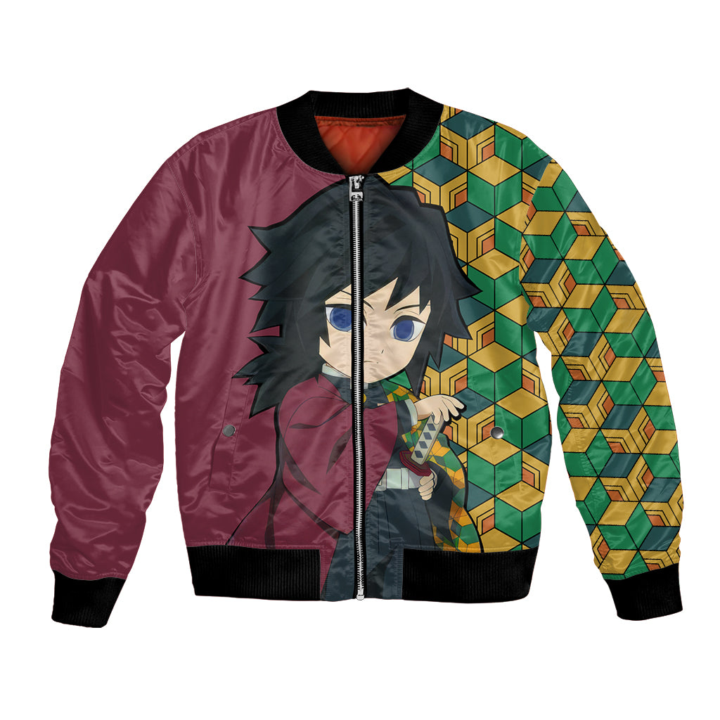 Giyuu Bomber Jacket Demon Slayer Funny Style