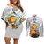 Zenitsu Couples Matching Off Shoulder Short Dress and Long Sleeve Button Shirt Demon Slayer