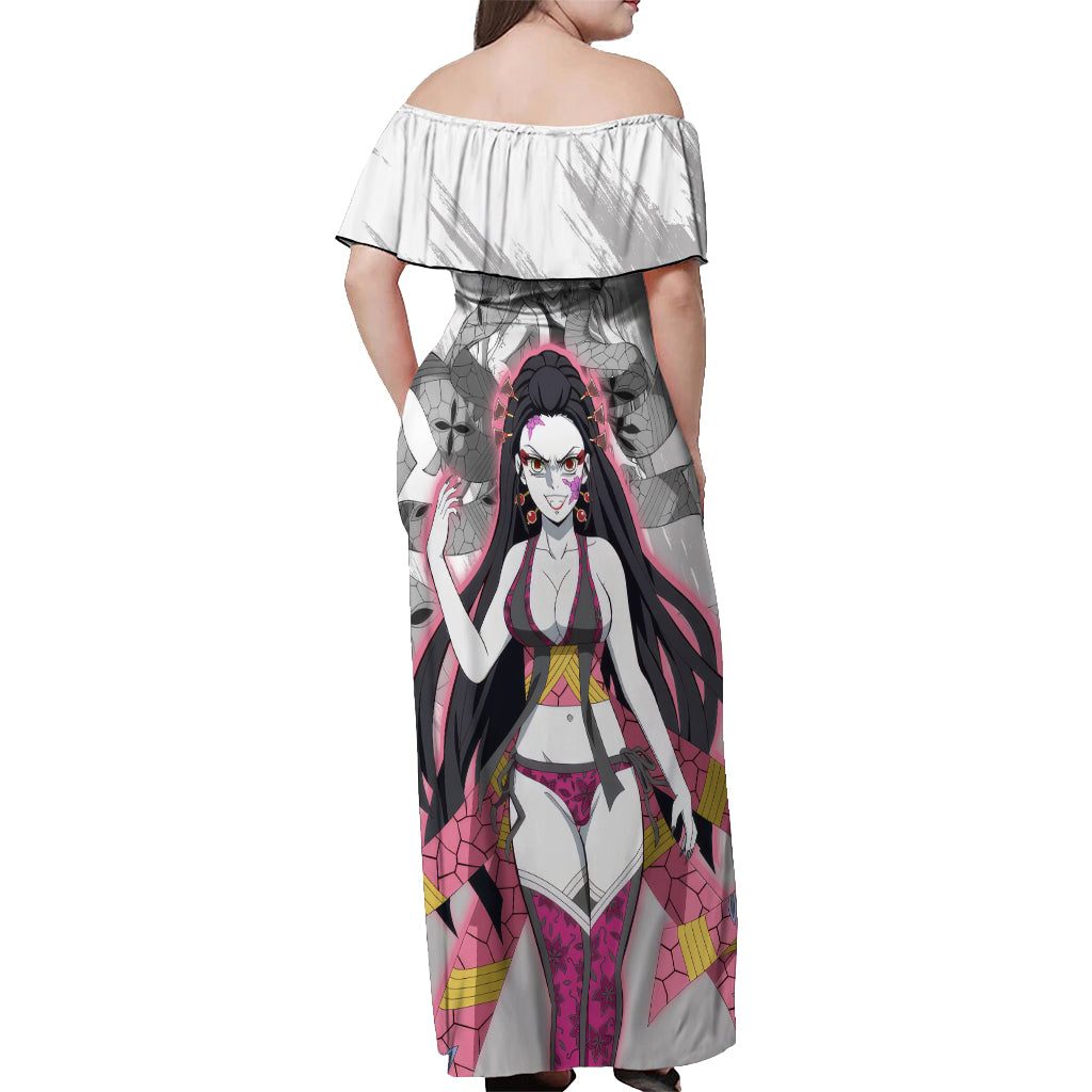 Daki Off Shoulder Maxi Dress Demon Slayer
