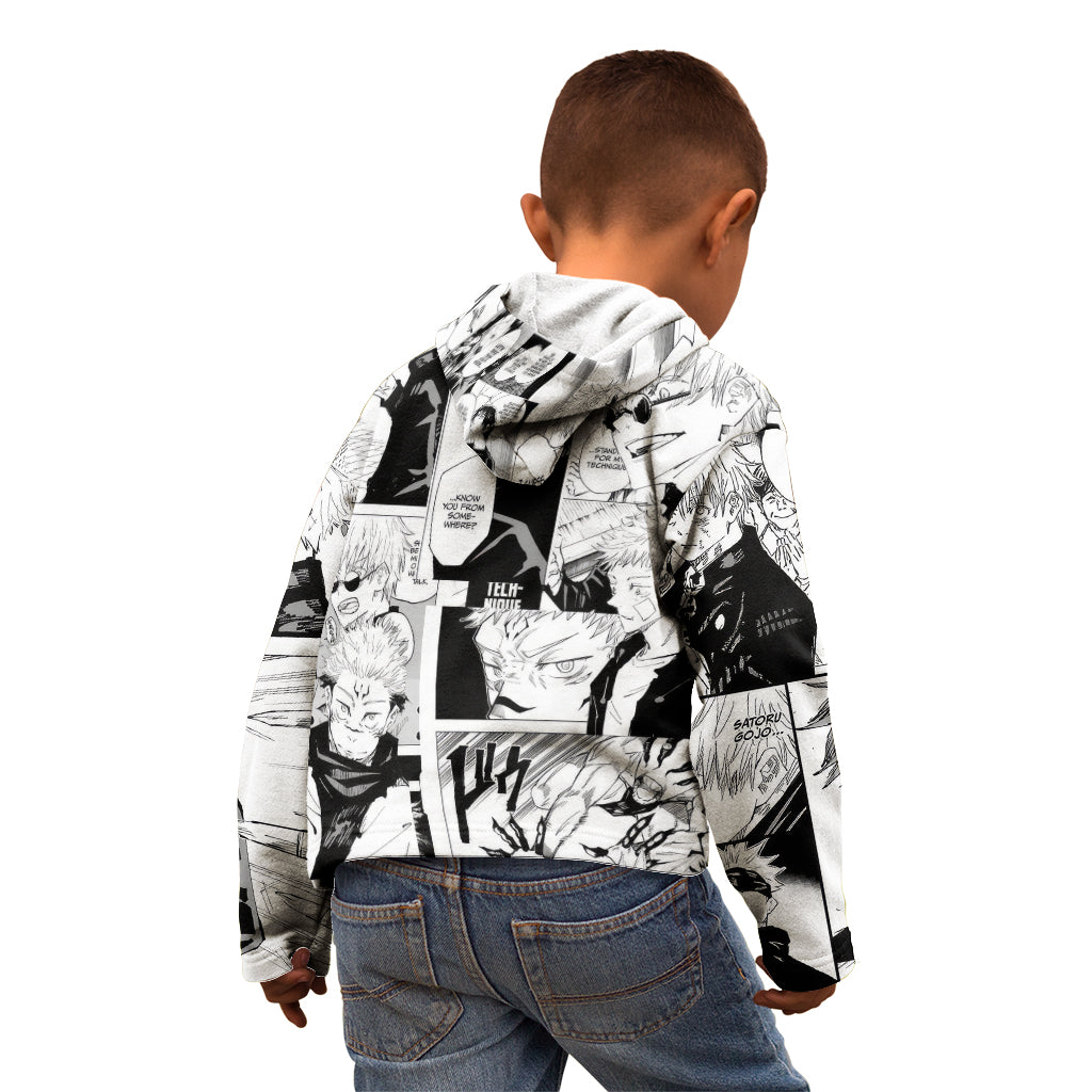 Satoru Gojo  - Jujutsu Kaisen Kid Hoodie Mix Manga Shirts