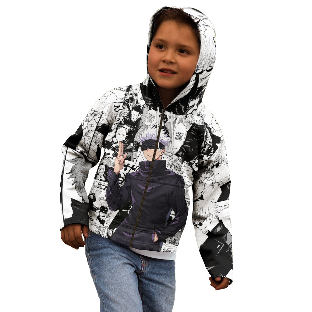 Satoru Gojo  - Jujutsu Kaisen Kid Hoodie Mix Manga Shirts