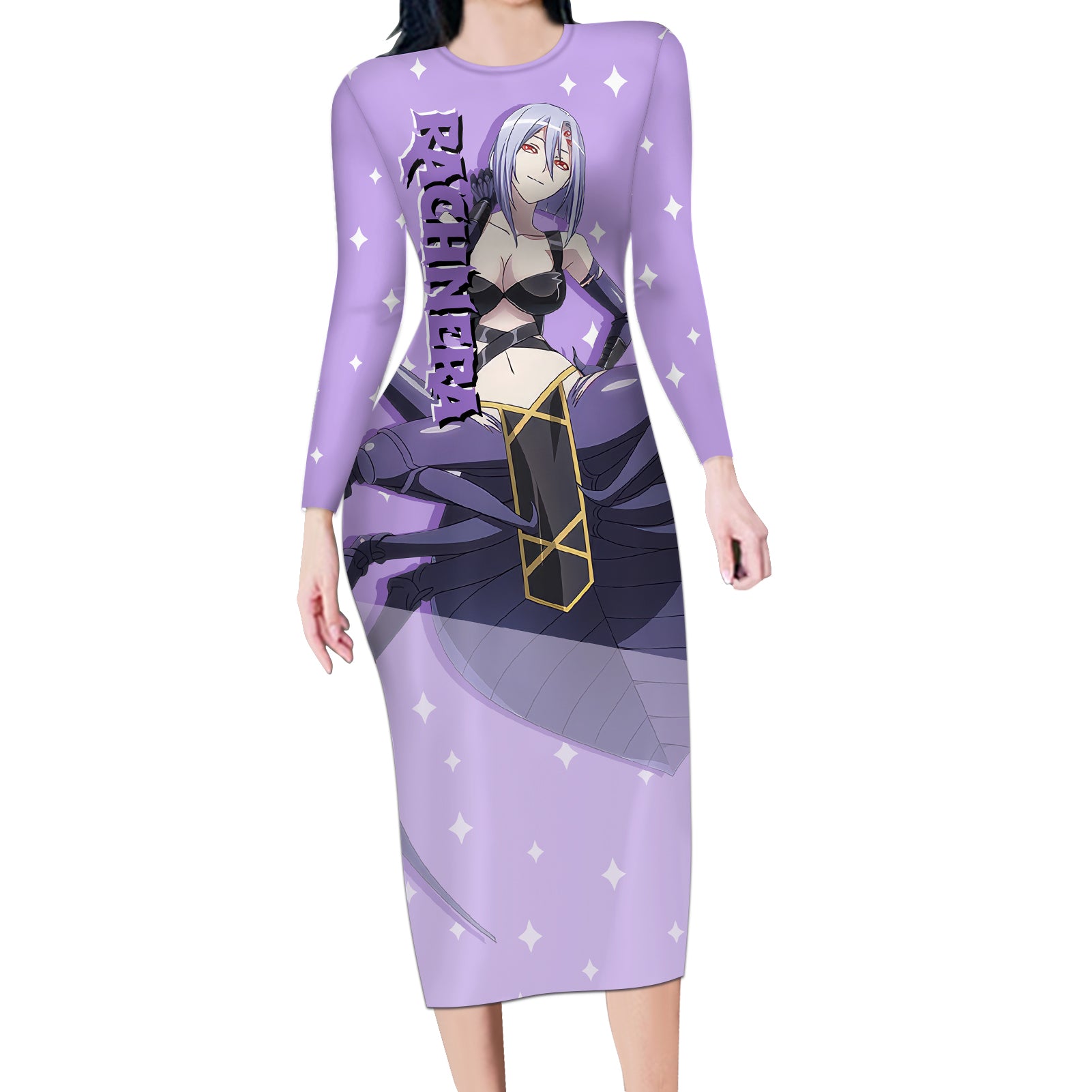 Rachnera Arachnera Long Sleeve Bodycon Dress Monster Musume