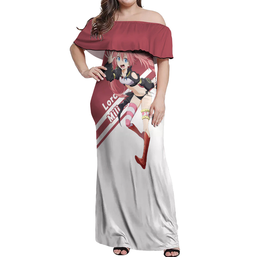 Demon Lord Milim Nava Off Shoulder Maxi Dress TenSura Anime