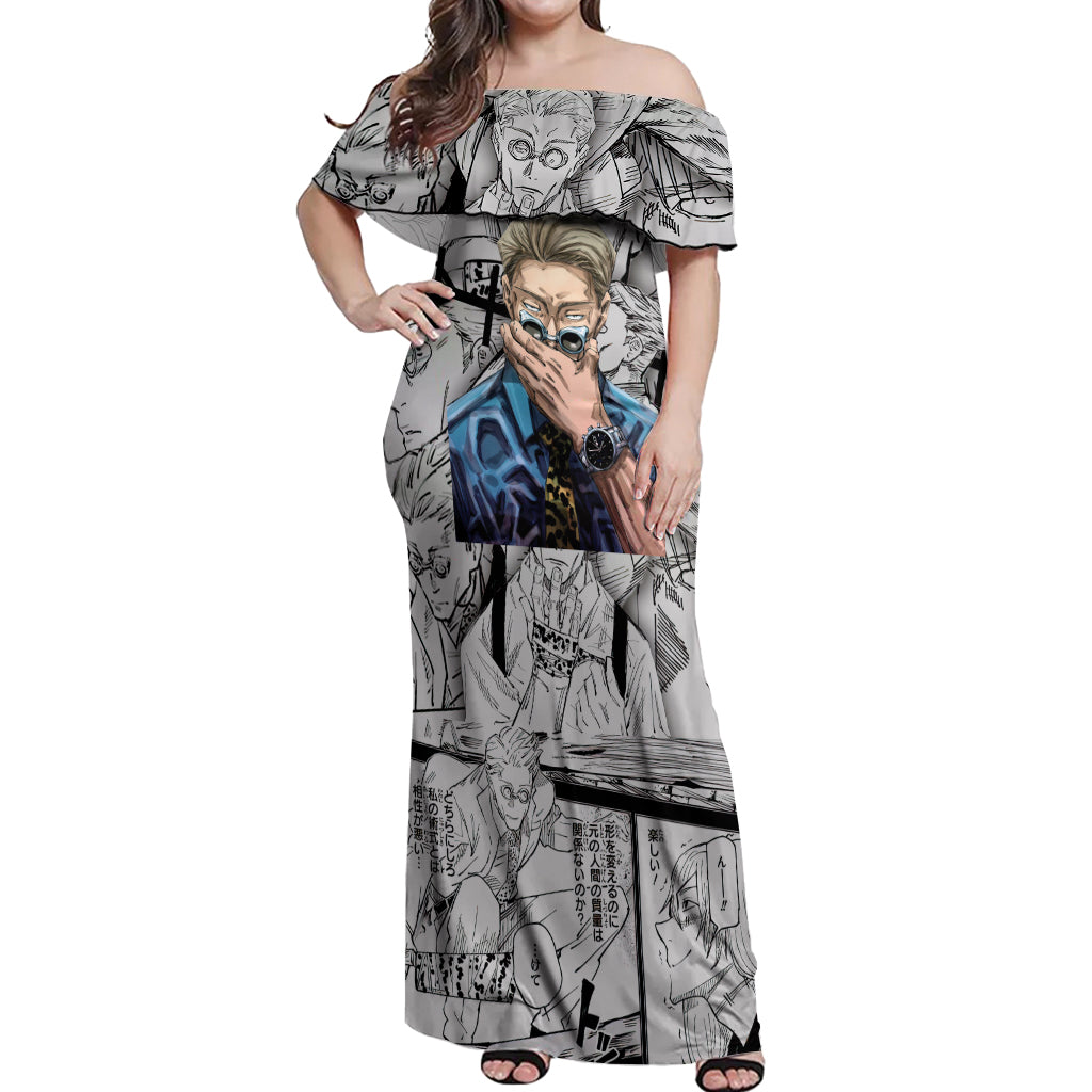 Nanami Kento Off Shoulder Maxi Dress Jujutsu Kaisen