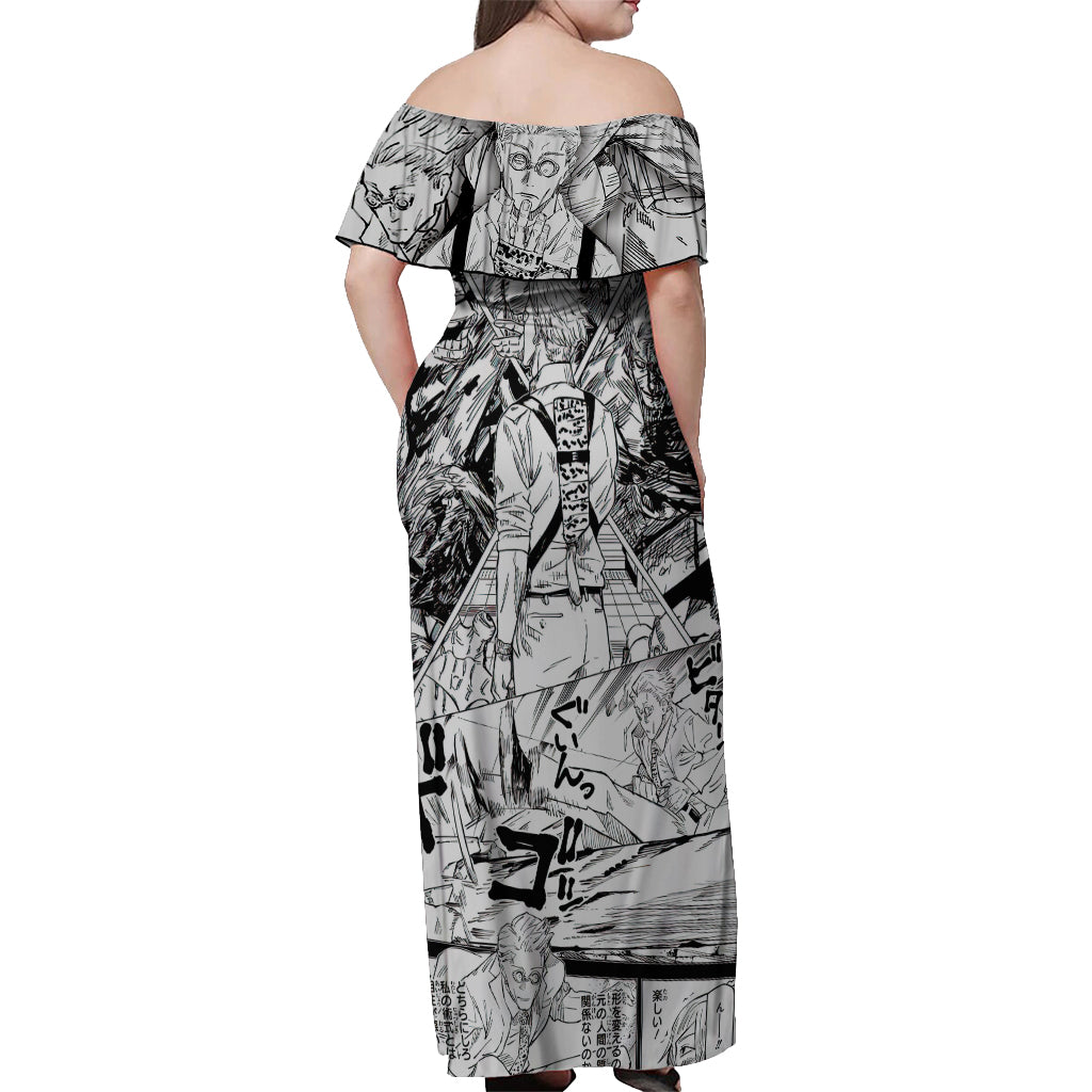 Nanami Kento Off Shoulder Maxi Dress Jujutsu Kaisen