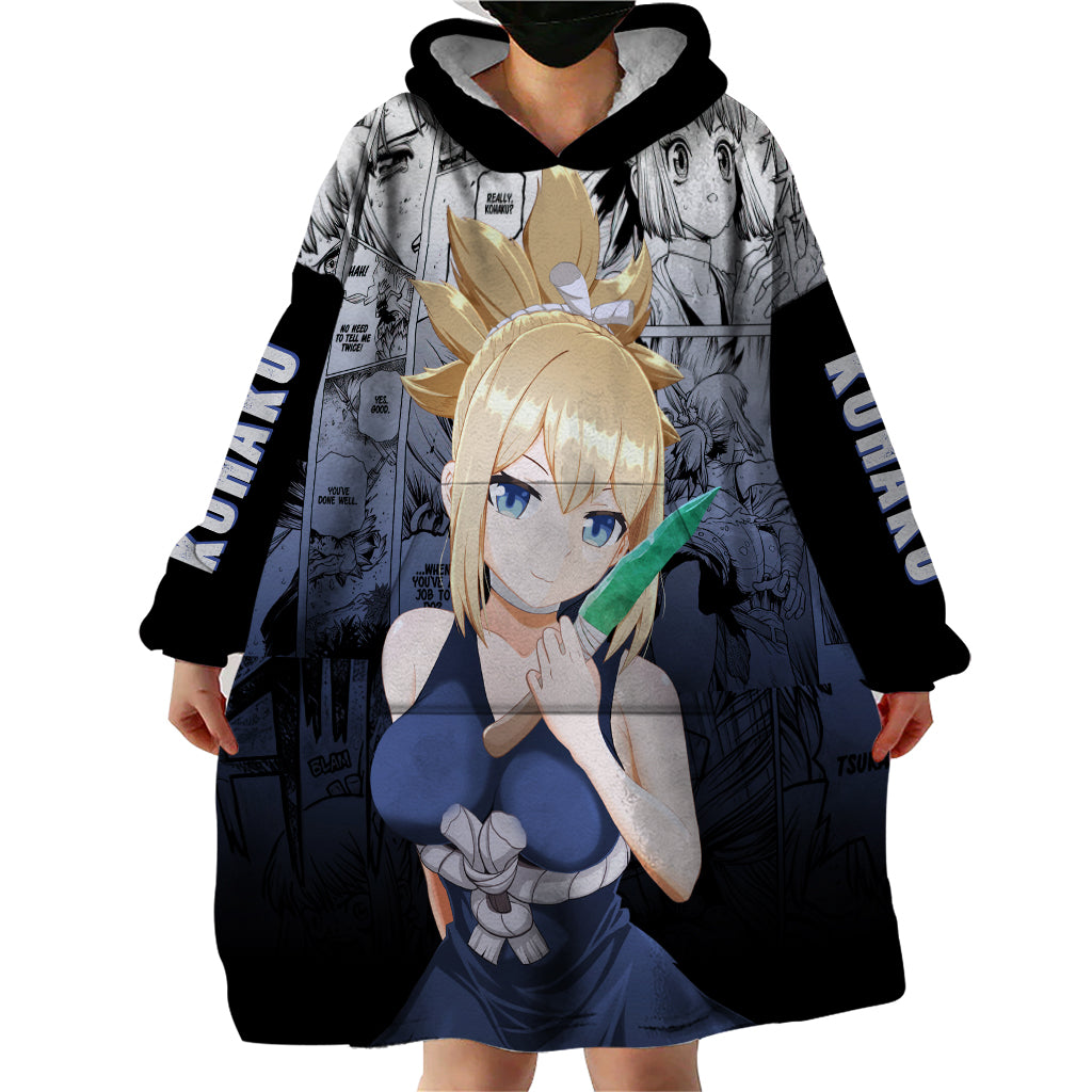 Kohaku Wearable Blanket Hoodie Dr Stone