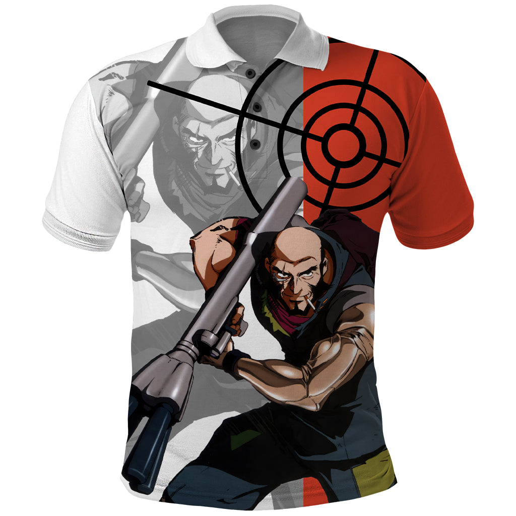 Jet Black Cowboy Bebop Polo Shirt Anime Style