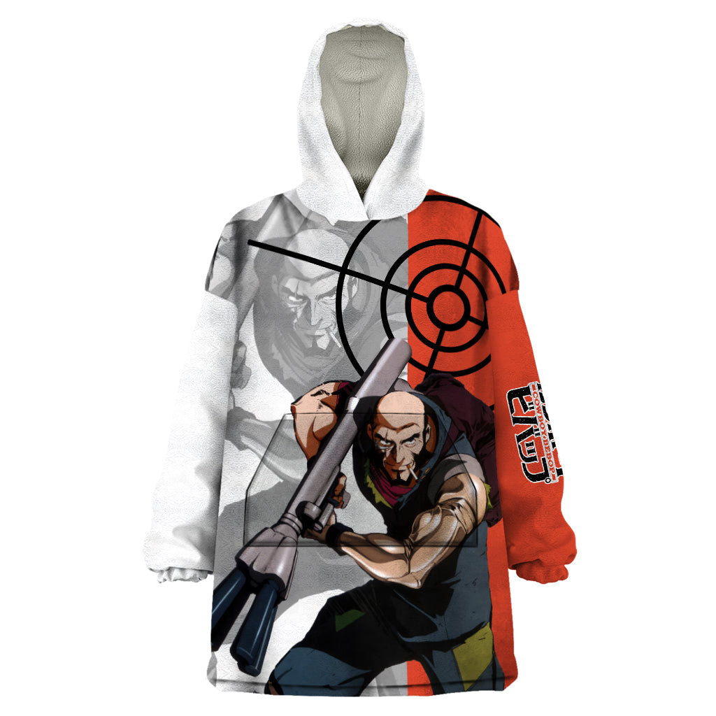 Jet Black Cowboy Bebop Wearable Blanket Hoodie Anime Style