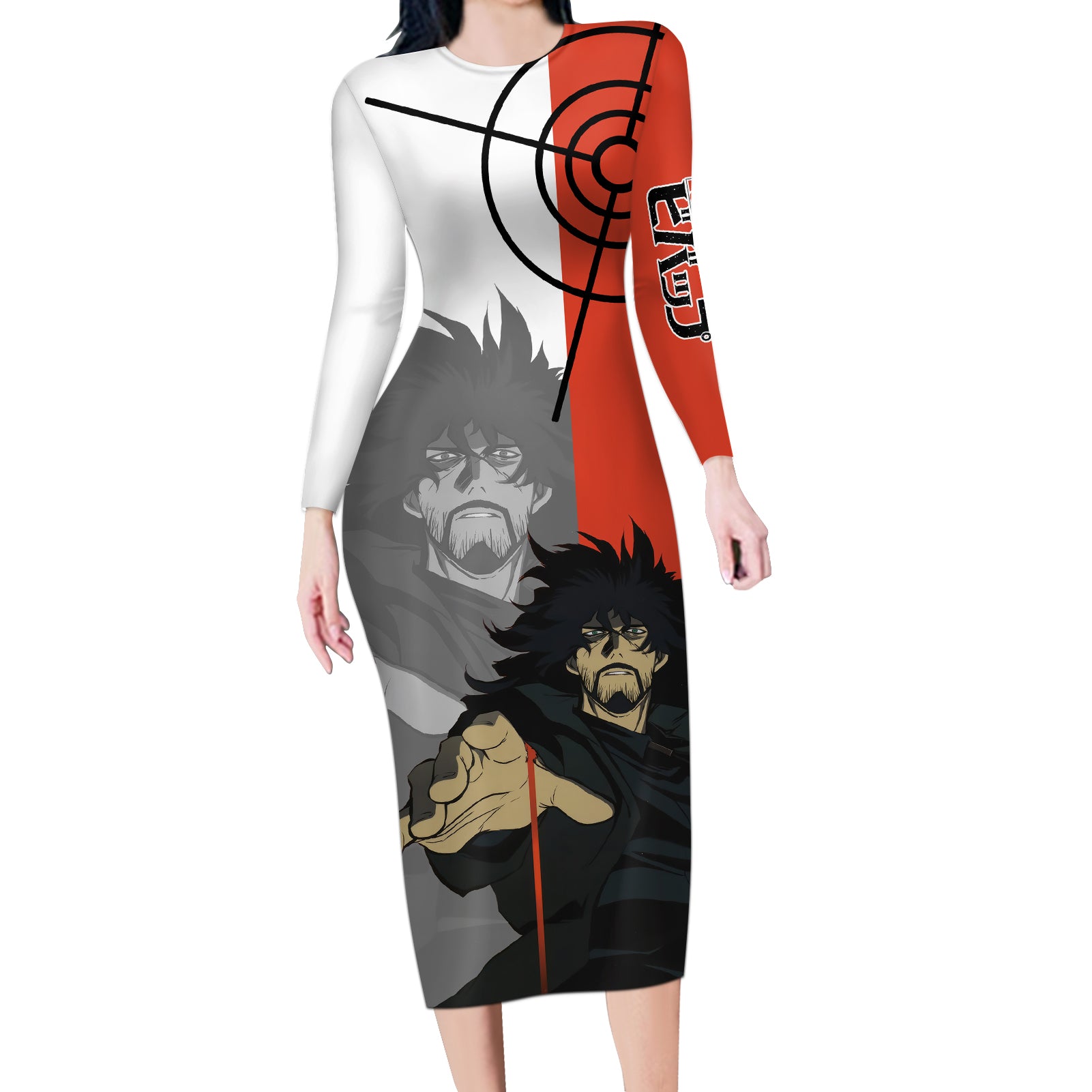 Vincent Volaju Cowboy Bebop Long Sleeve Bodycon Dress Anime Style