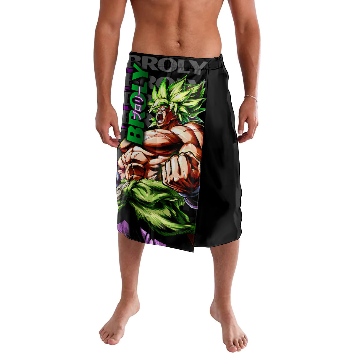 Super Saijan Broly - Dragon Ball Lavalava Anime Mix Pattern Style