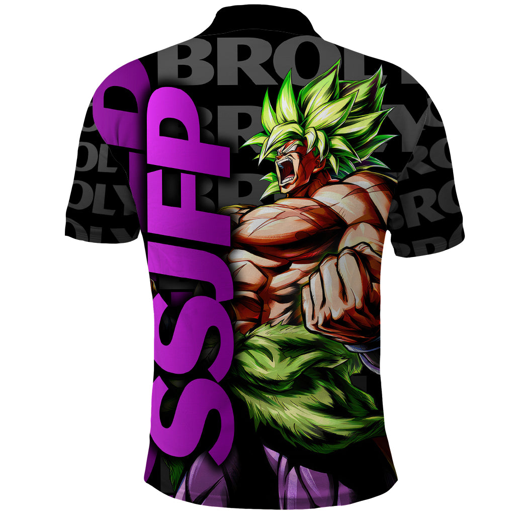 Super Saijan Broly - Dragon Ball Polo Shirt Anime Mix Pattern Style