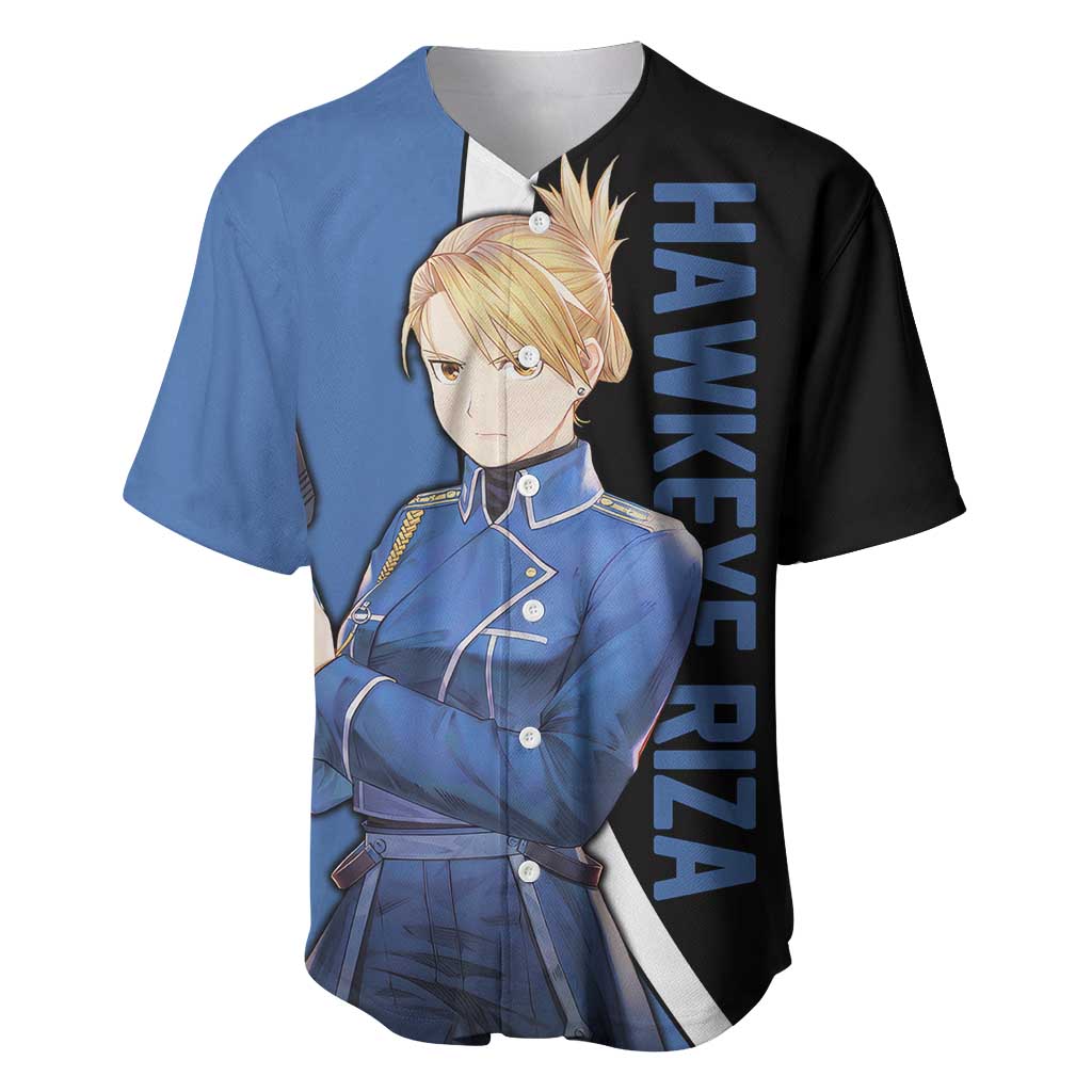 Hawkeye Riza - Fullmetal Alchemist Baseball Jersey Anime Style - The Mazicc