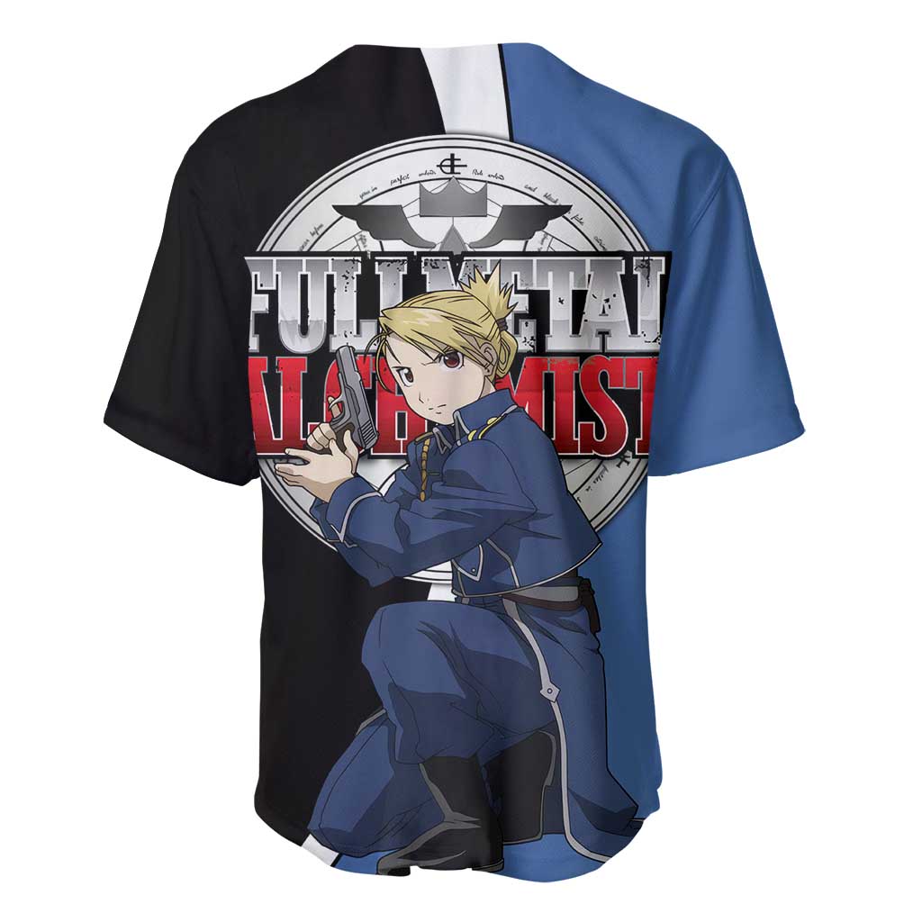 Hawkeye Riza - Fullmetal Alchemist Baseball Jersey Anime Style - The Mazicc