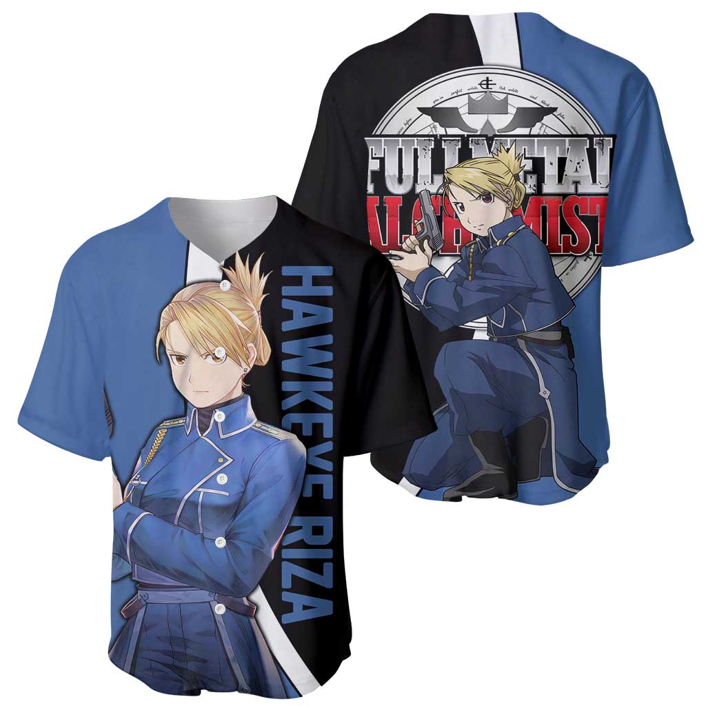 Hawkeye Riza - Fullmetal Alchemist Baseball Jersey Anime Style - The Mazicc