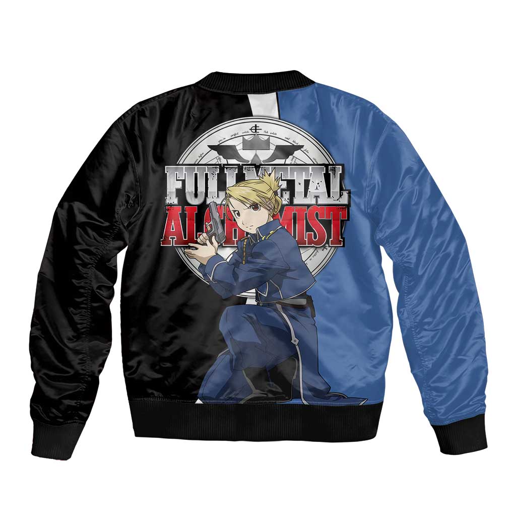 Hawkeye Riza - Fullmetal Alchemist Bomber Jacket Anime Style - The Mazicc