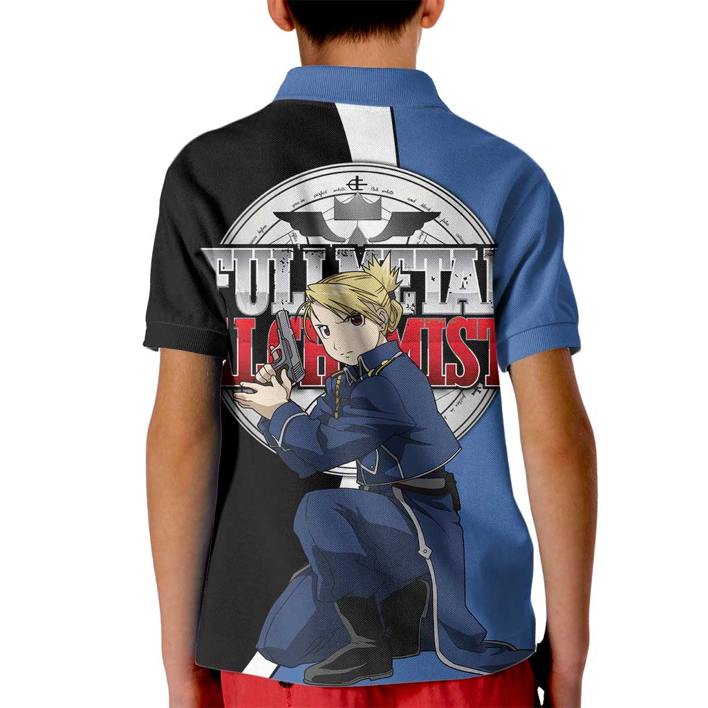 Hawkeye Riza - Fullmetal Alchemist Kid Polo Shirt Anime Style - The Mazicc