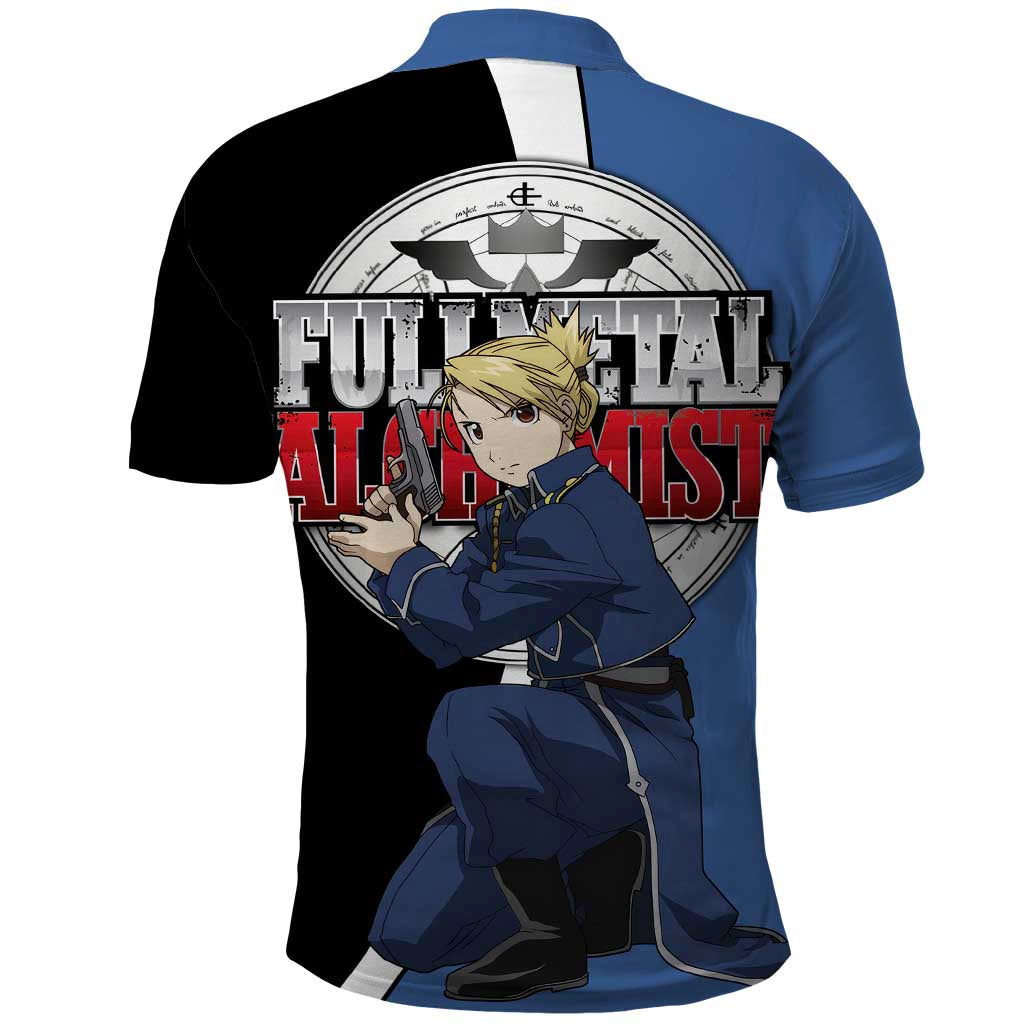 Hawkeye Riza - Fullmetal Alchemist Polo Shirt Anime Style - The Mazicc