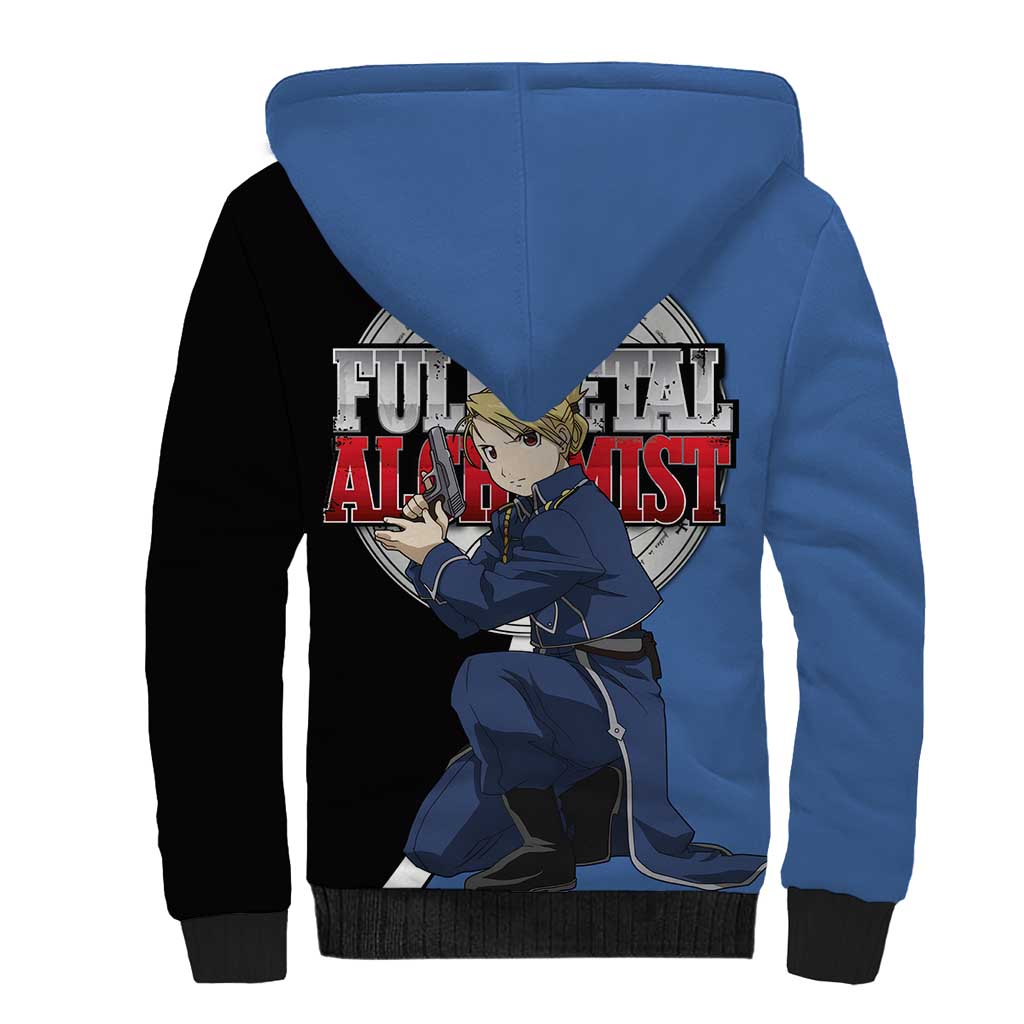 Hawkeye Riza - Fullmetal Alchemist Sherpa Hoodie Anime Style - The Mazicc