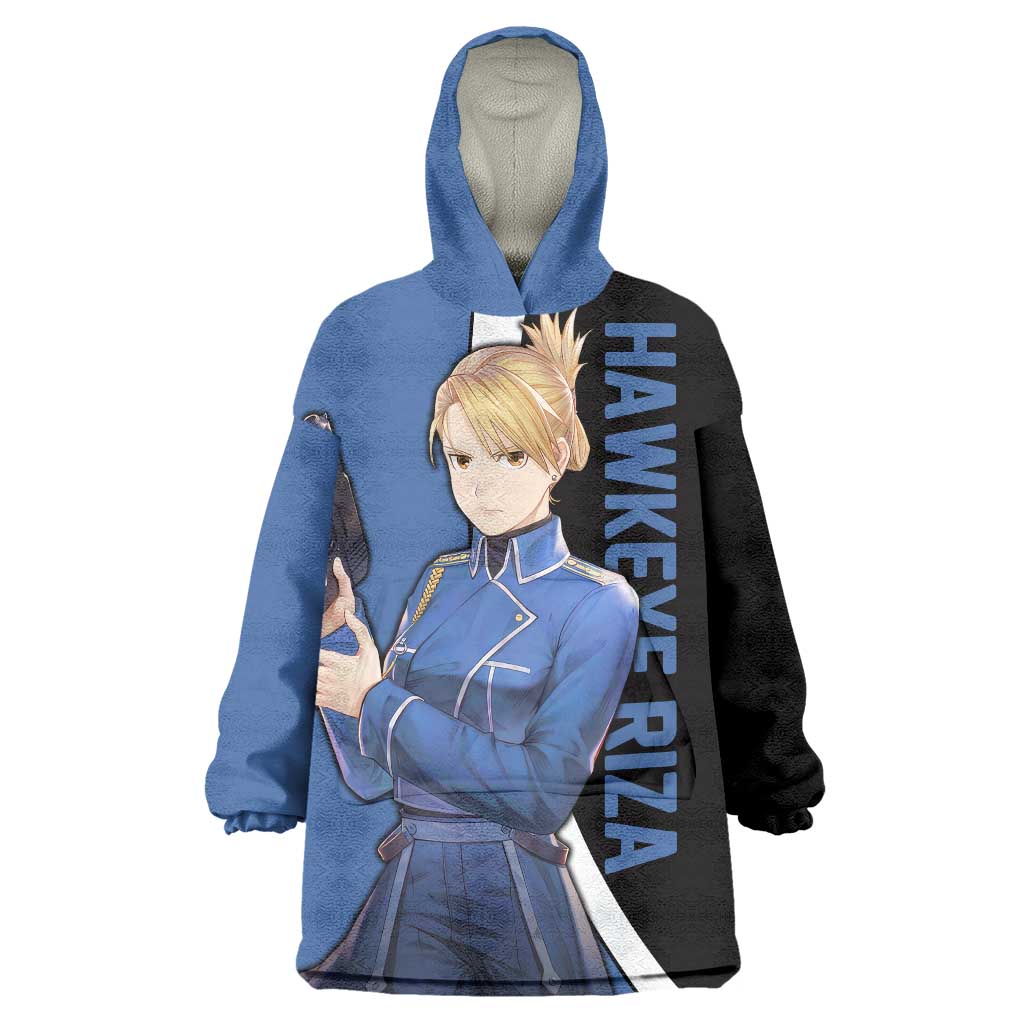 Hawkeye Riza - Fullmetal Alchemist Wearable Blanket Hoodie Anime Style - The Mazicc