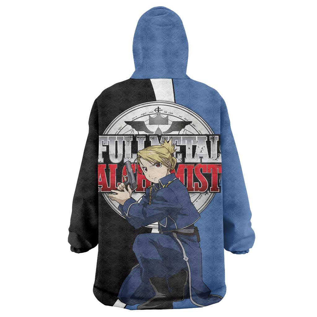 Hawkeye Riza - Fullmetal Alchemist Wearable Blanket Hoodie Anime Style - The Mazicc