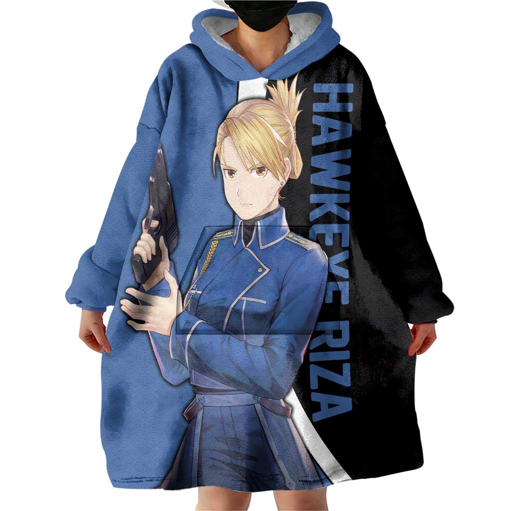 Hawkeye Riza - Fullmetal Alchemist Wearable Blanket Hoodie Anime Style - The Mazicc