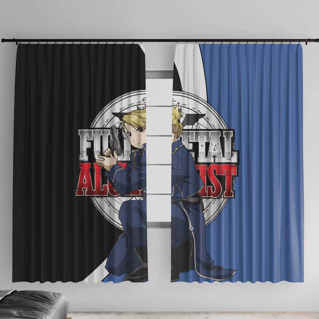 Hawkeye Riza - Fullmetal Alchemist Window Curtain Anime Style - The Mazicc