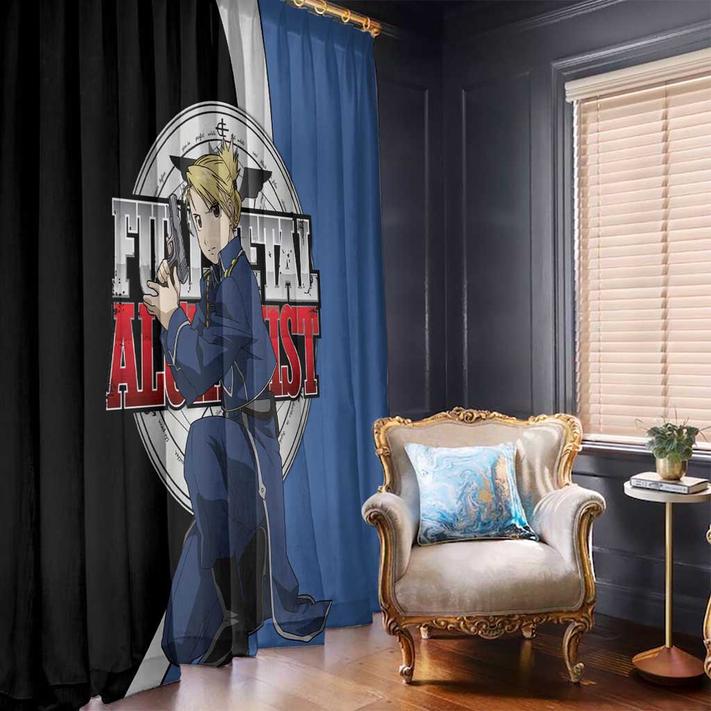 Hawkeye Riza - Fullmetal Alchemist Window Curtain Anime Style - The Mazicc