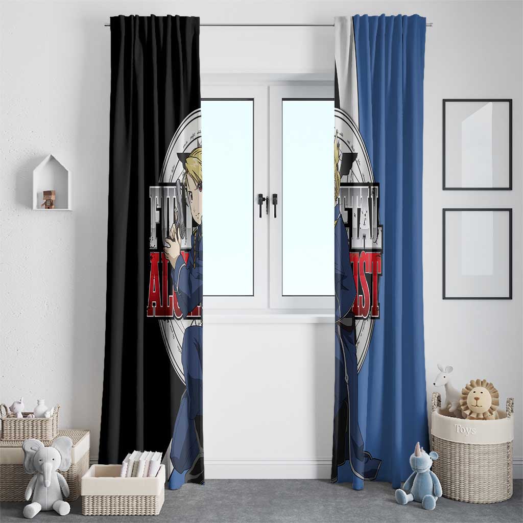 Hawkeye Riza - Fullmetal Alchemist Window Curtain Anime Style - The Mazicc