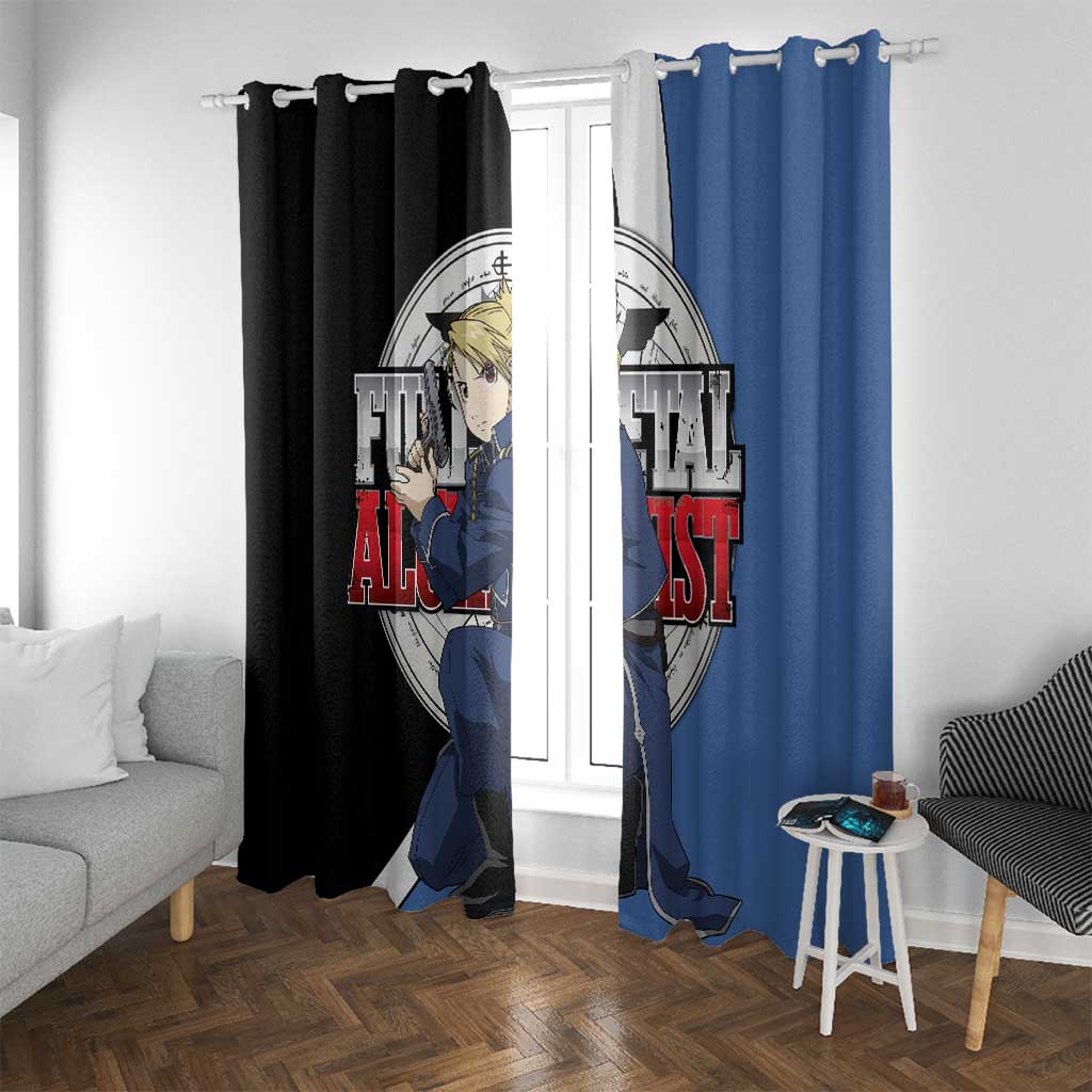 Hawkeye Riza - Fullmetal Alchemist Window Curtain Anime Style - The Mazicc