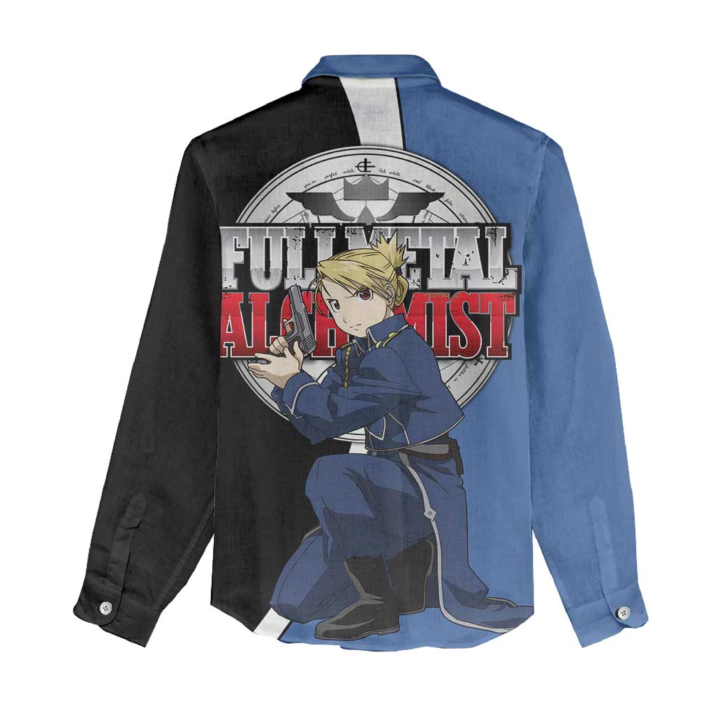 Hawkeye Riza - Fullmetal Alchemist Women Casual Shirt Anime Style - The Mazicc