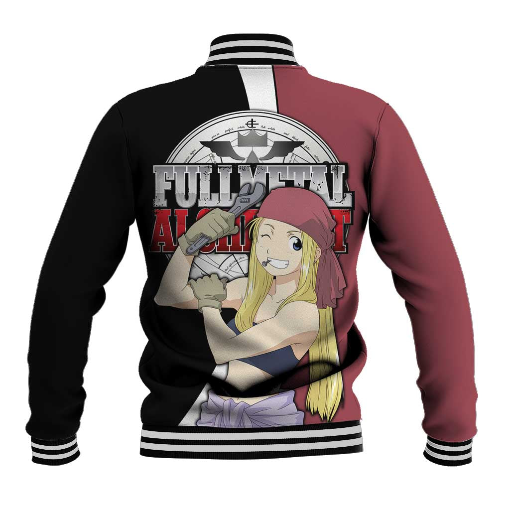 Rockbell Winry - Fullmetal Alchemist Baseball Jacket Anime Style - The Mazicc