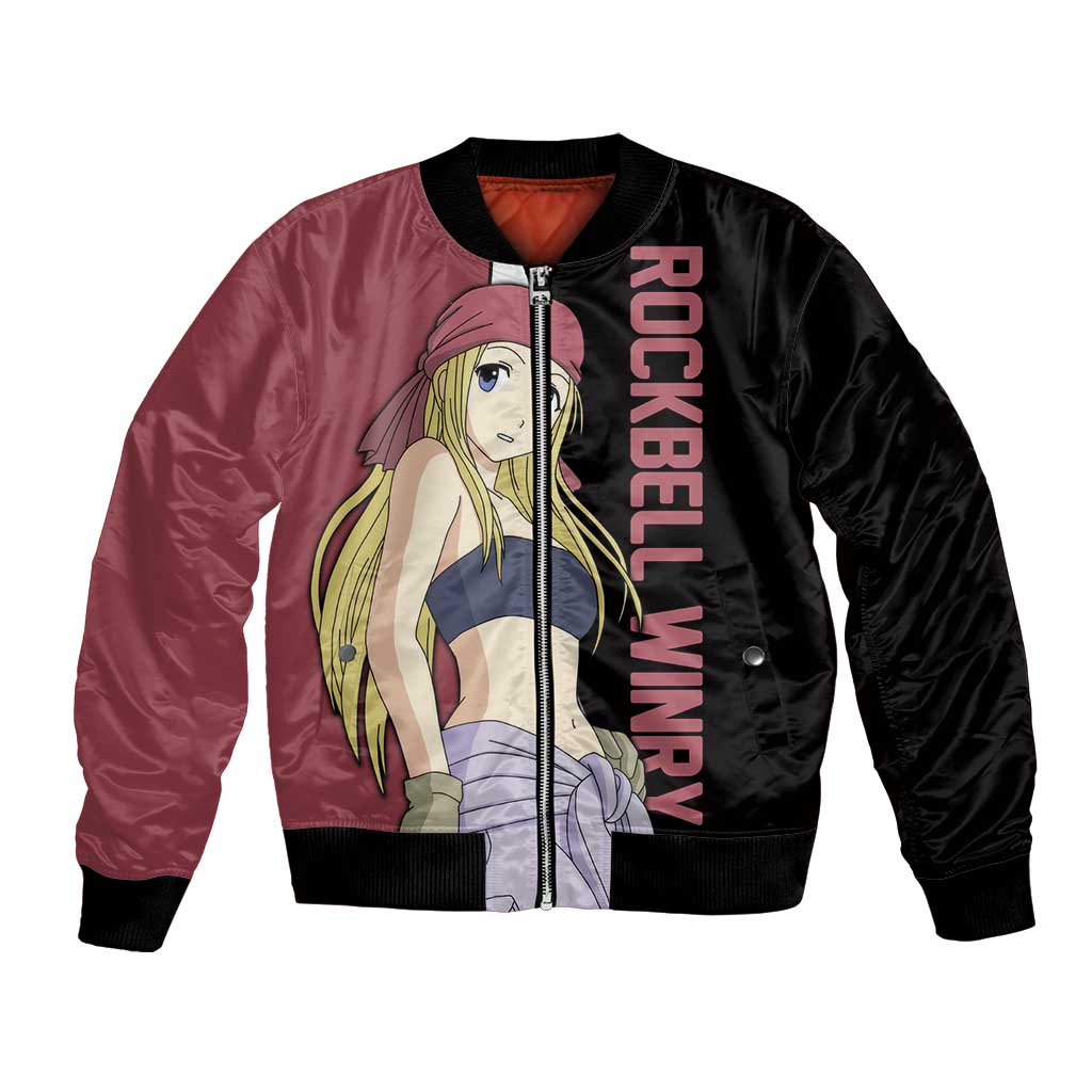 Rockbell Winry - Fullmetal Alchemist Bomber Jacket Anime Style - The Mazicc